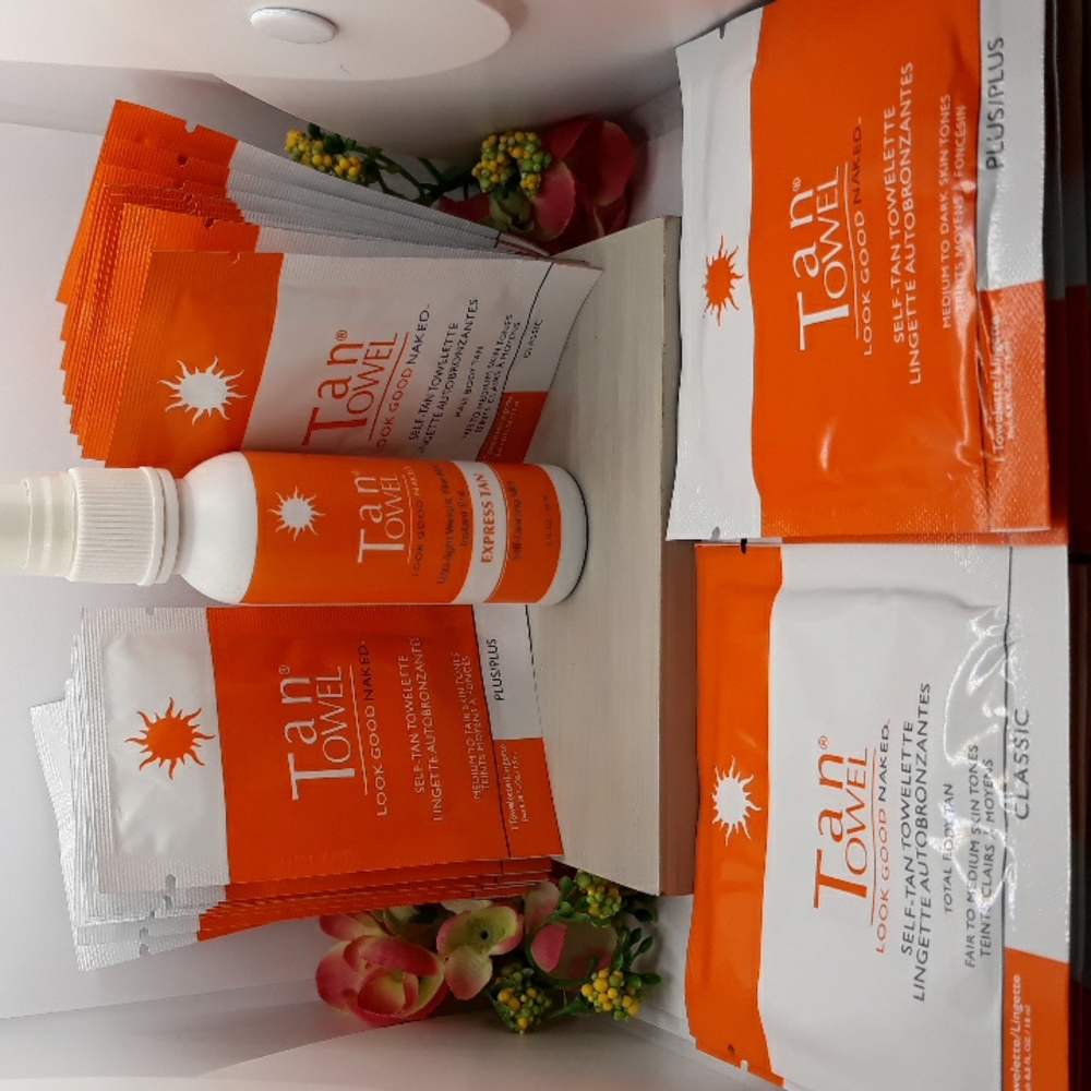 Tan Towel Self Tanning Towelettes & Mist (kit of 30 items) Look good Naked(tm)
